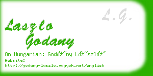 laszlo godany business card